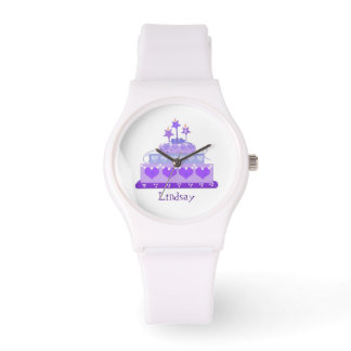 Relógio De Pulso Bolo Princesa com Nome