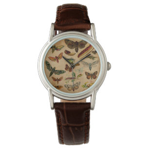 Relógio De Pulso Botões Vintage e mariposas (9).jpg