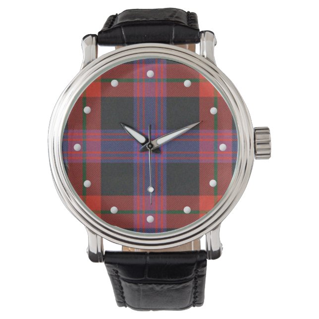 Relógio De Pulso Brown Tartan Watch (Frente)