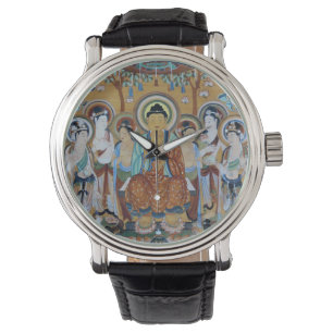 Relógio De Pulso Buddha cercou pelo bodhisattva