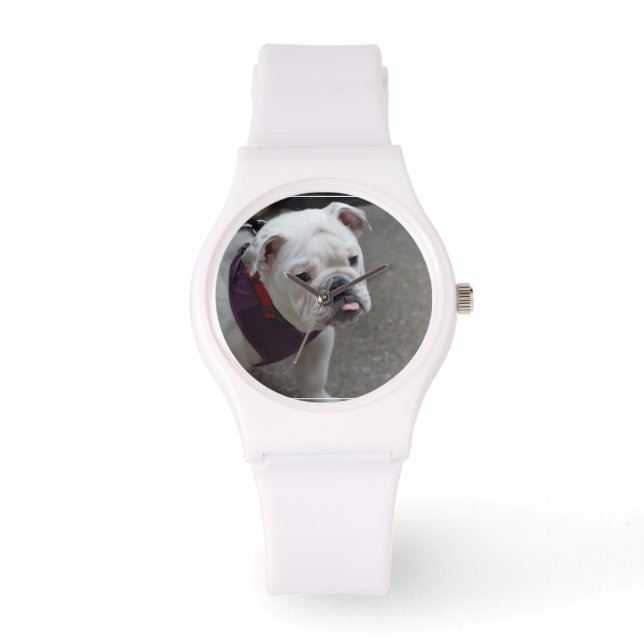 Relógio De Pulso Bulldog Adorável (Frente)