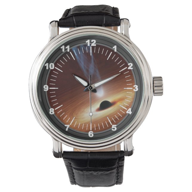 Relógio De Pulso Buraco Negro Pensado (Frente)