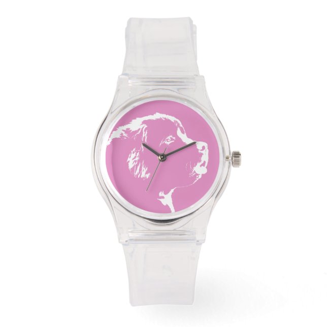 Relógio De Pulso Cachorro da Terra Nova que Assiste o Pulso da Terr (Frente)