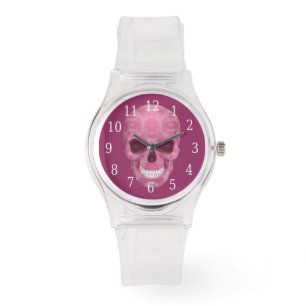 Relógio De Pulso Camuflagem Rosa - Assistir ao Crânio
