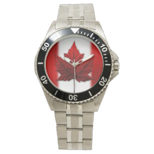 Relógio De Pulso Canadá Assista à canadense Flag Souvenir Wristwa