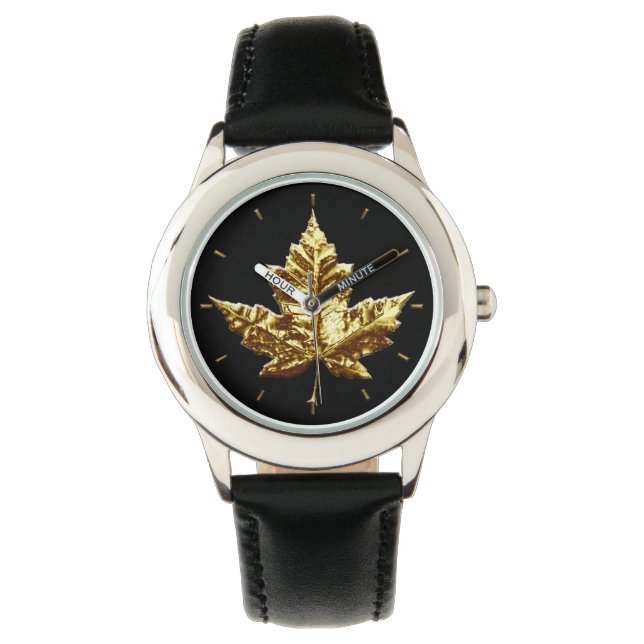 Relógio De Pulso Canadá Assista Dourado no Canadá, Souvenir Wrist W (Frente)