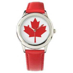 Relógio De Pulso Canada Flag Lighthouse Route Red Watch