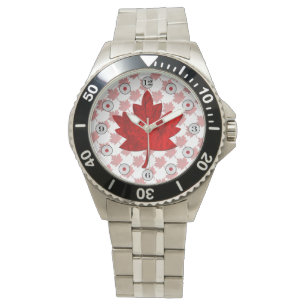 Relógio De Pulso Canada-Maple Leaf por Shirley Taylor