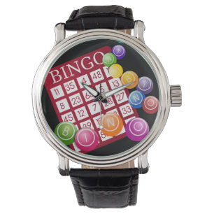 Relógio De Pulso Cartão BINGO com BINGO Balls