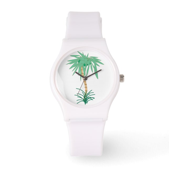 Relógio De Pulso Cartoon Palm Tree Sporty Watch (Frente)
