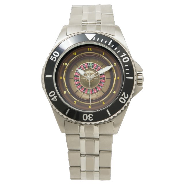 Relógio De Pulso Casino Roulette Watch (Frente)