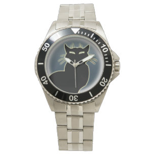 Relógio De Pulso Cat Watch Black Cat Wrist Assiste Cat Alojante Jew