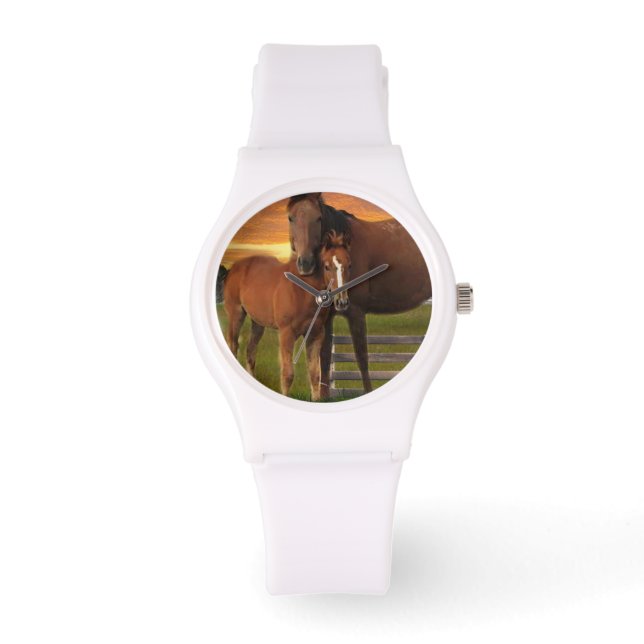 Relógio De Pulso Cavalo e pônei (Frente)