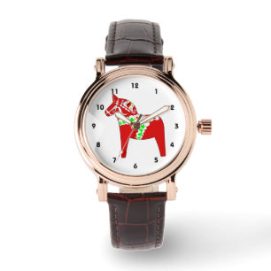 Relógio De Pulso Cavalo vermelho de Dalarna