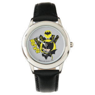 Relógio De Pulso Chibi Batman Escalando A Cidade