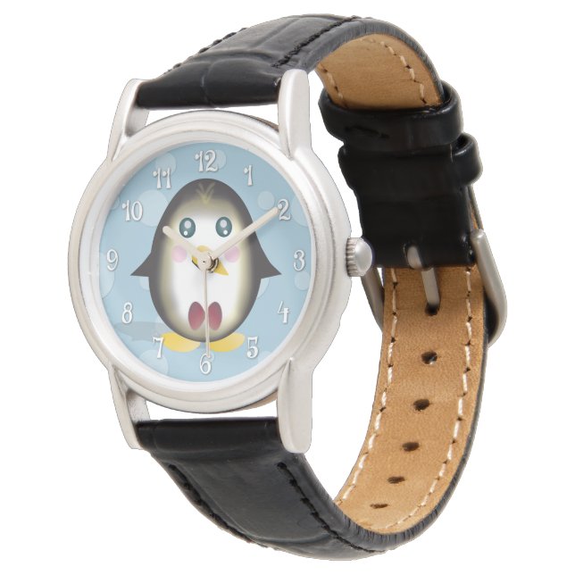 Relógio De Pulso Chillin' Penguin Watch (com números) (Angular)
