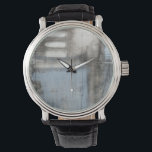 Relógio De Pulso Cinza abstrato e pintura azul<br><div class="desc">Uma cinza de abstrato de Jennifer Goldberger e uma pintura azul. Parece um dia nublado que pode se transformar em uma tempestade. Se você ama arte moderna então esta é a impressão para você. Pegue uma hoje!</div>