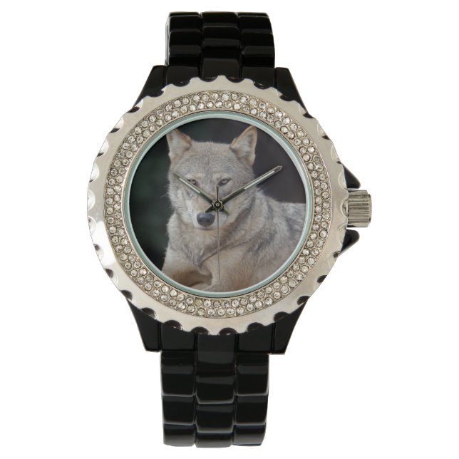 Relógio De Pulso Cinza Wolf Watch (Frente)