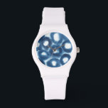 Relógio De Pulso Círculos de Impressão de Aquarela Indigio<br><div class="desc">Círculos de Impressão de Indigio Watercolor. Grace Popp. ID da imagem: 153152FN.</div>