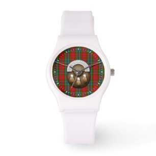 Relógio De Pulso Clã MacLean do Tartan e do Sporran de Duart
