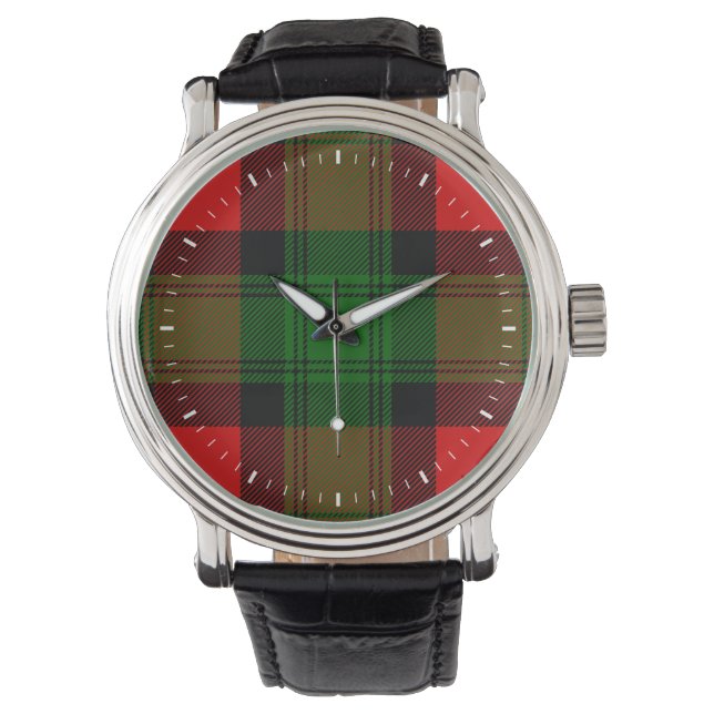 Relógio De Pulso Clan Kerr Tartan (Frente)