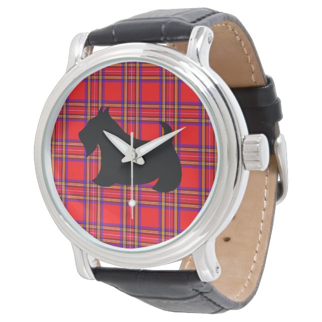Relógio De Pulso Classic Scottish Terrier Watch (Angular)