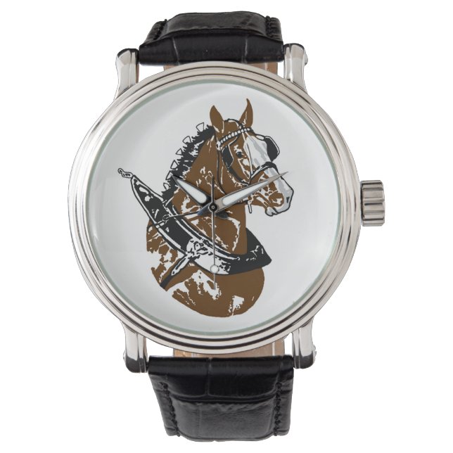 Relógio De Pulso Clydesdale Draft Horse Watch (Frente)
