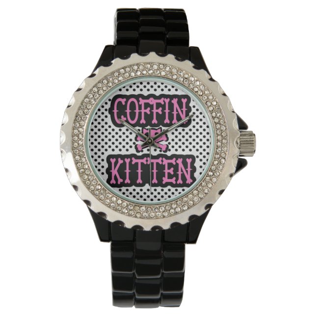Relógio De Pulso Coffin Kitten Watch (Frente)