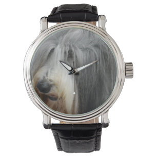 Relógio De Pulso Collie farpado desgrenhado