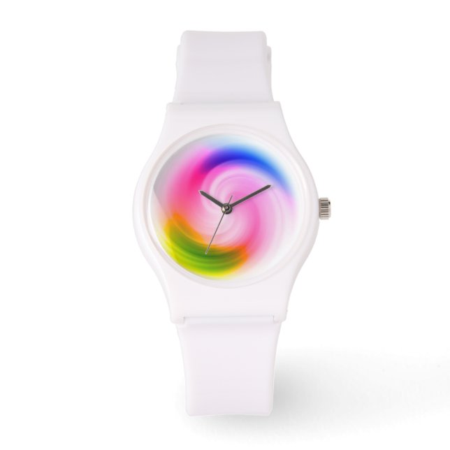 Relógio De Pulso Colorida Swirl Watch (Frente)