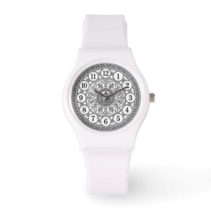 Relógio de Pulso com Face de Relógio Ornamental Vi