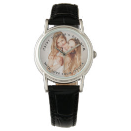 Relógio de pulso com foto personalizada e mensagem