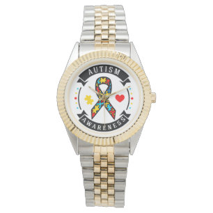 Relógio de Pulso com Pulseira de Couro Preta Vinta