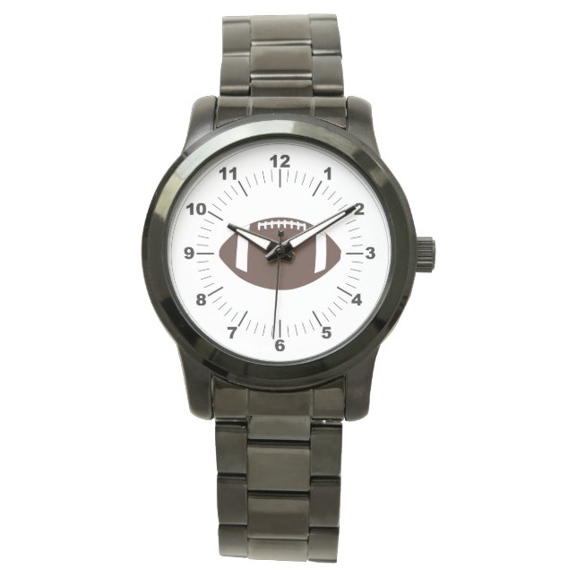 Relógio de Pulso com Pulseira Preta Oversized de F (Frente)