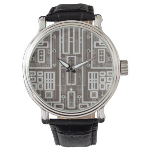 Relógio De Pulso Conselho de Circuito Geométrico