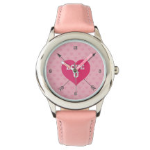 Corações cor-de-rosa Adoram U Personalizar Watch