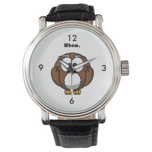 Relógio De Pulso Coruja da gramática quem desenhos animados