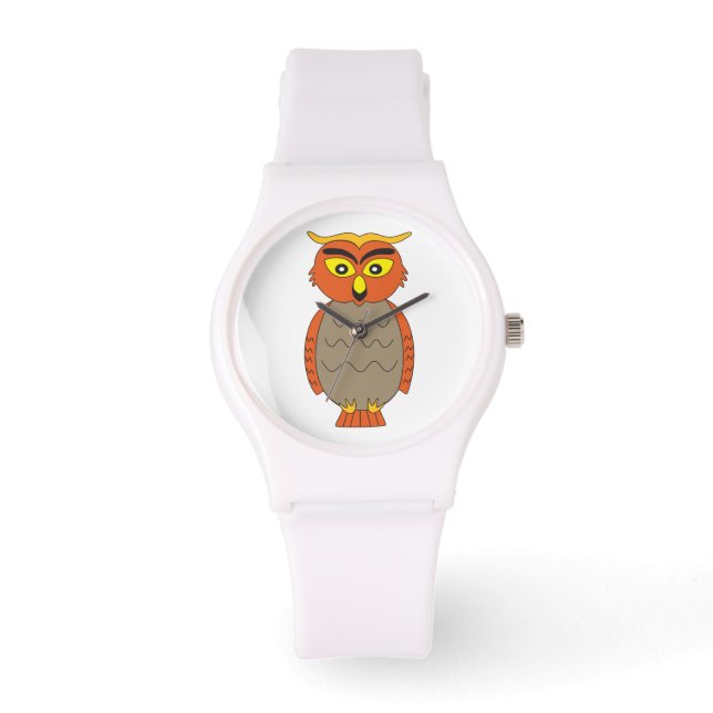 Relógio De Pulso Coruja Hoot Bonita (Frente)