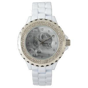 Relógio De Pulso Crouching Kitten