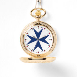 Relógio De Pulso Cruz de Octagon do ESTILO BLUE CORSAIR