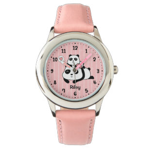 Relógio De Pulso Cubo de Panda e Mamães Personalizadas