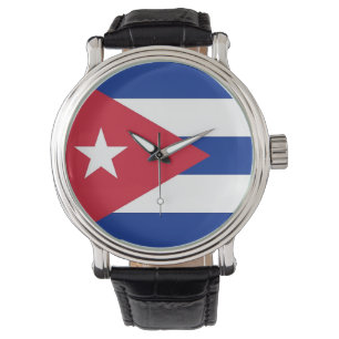 Relógio De Pulso Cuidado especial Patriótico com Bandeira de Cuba