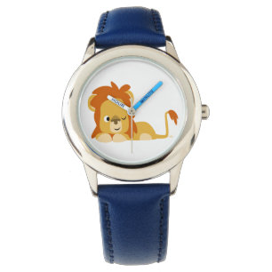 Relógio De Pulso Cute Awake Cartoon Lion Watch