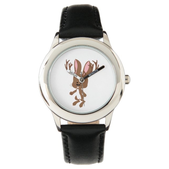 Relógio De Pulso Cute Jackalope (Frente)