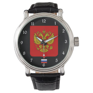 Relógio de pulso da brasão de Rússia