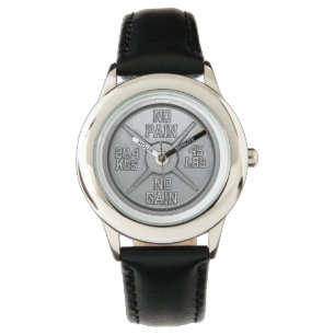 Relógio de pulso da placa do Barbell - nenhuma do