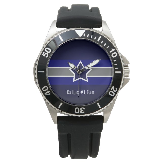 Relógio De Pulso Dallas # 1 Fan Watch (Frente)