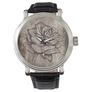 Relógio De Pulso Desenho cor-de-rosa da tinta
