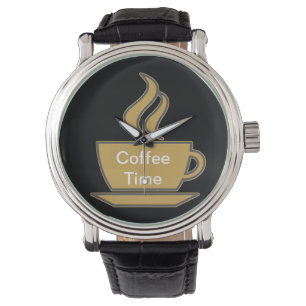 Relógio de pulso do amante do café