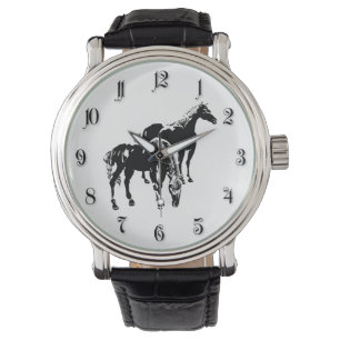 Relógio De Pulso Dois cavalos negros